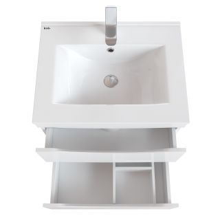 Тумба с раковиной IDDIS Cloud подвесная 60см белый CLO60W0i95K